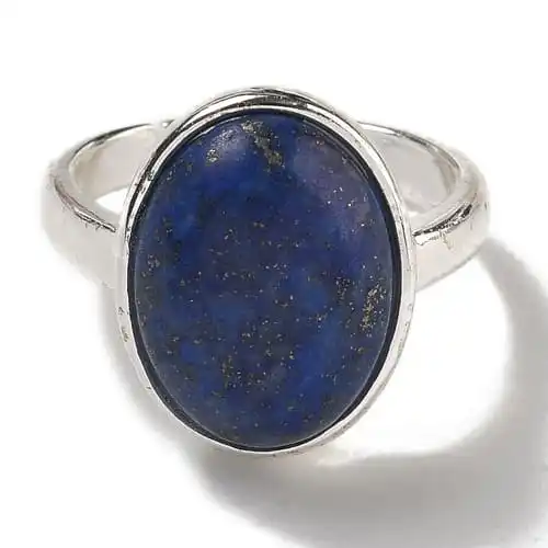inel lapis lazuli oval