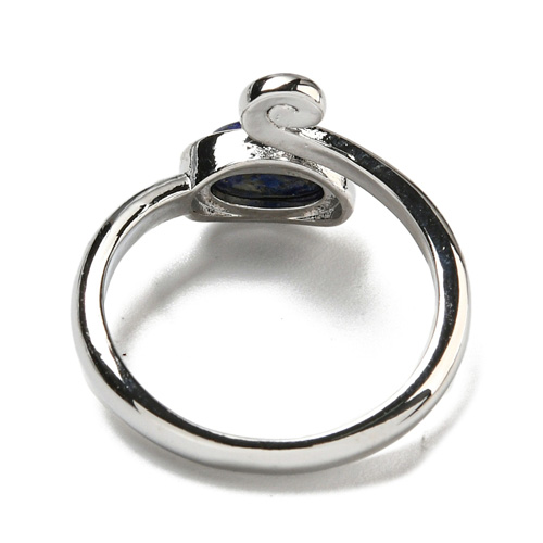 Inel lapis lazuli spirală